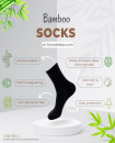Unisex Anti-Odor EU 38-45 Bamboo Socks Super Soft Premium 4 Pairs